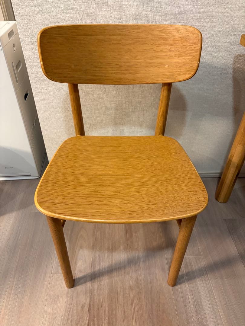 最終値下げ【無印良品】ダイニングチェア　ラウンドチェア・オーク材