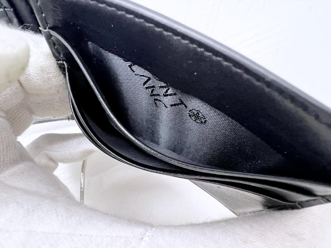 美品　MONTBLANC　モンブラン　グレインレザー　マネークリップ　黒