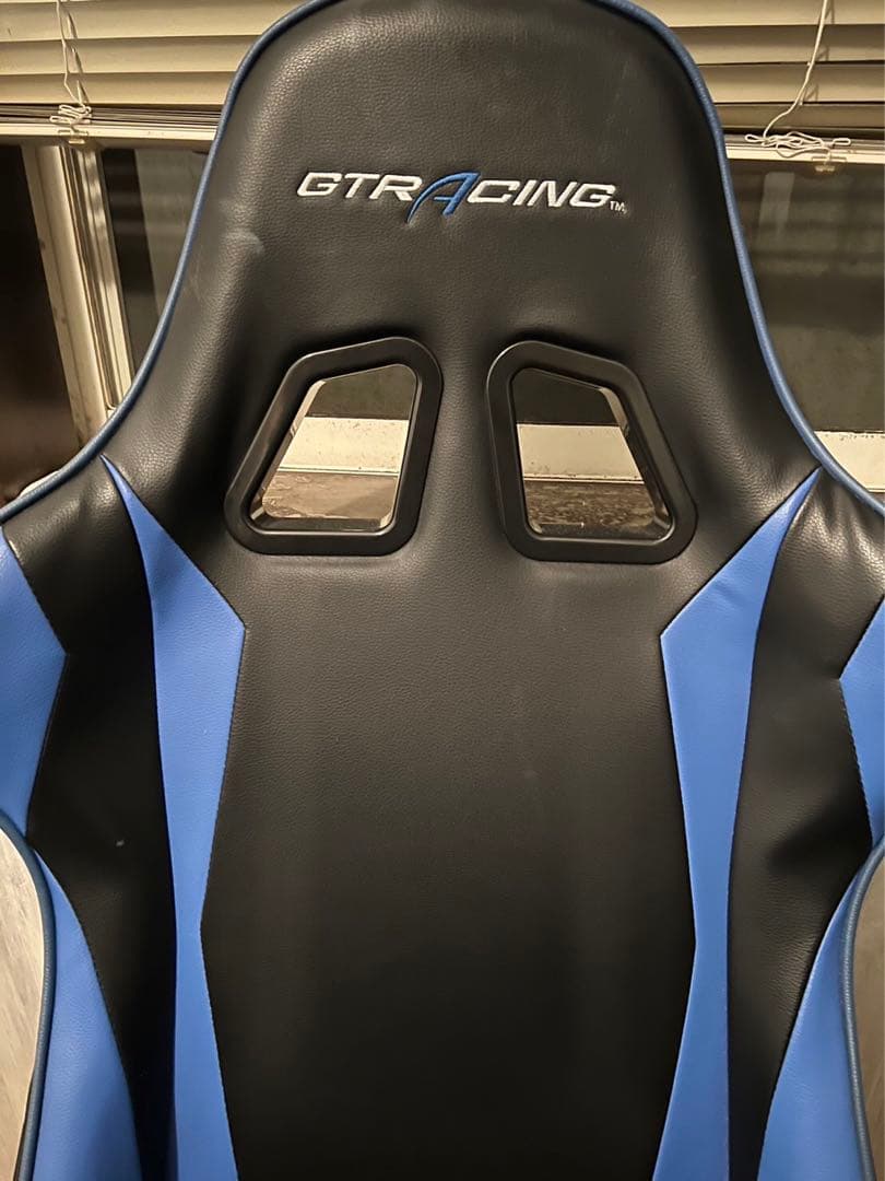 GTR RACING ゲーミングチェア　青&黒