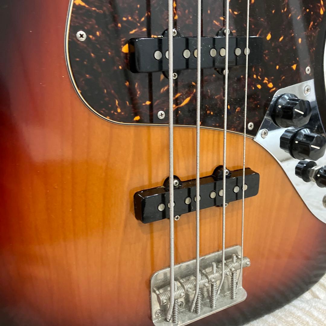 エレキベース Edwards サンバースト ケース付き