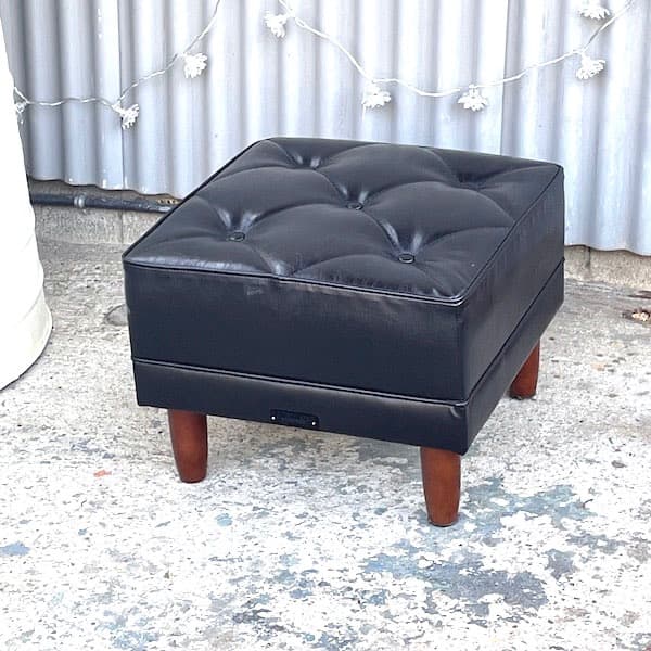 カリモク60 オットマン　スタンダードブラック　スツール　karimoku