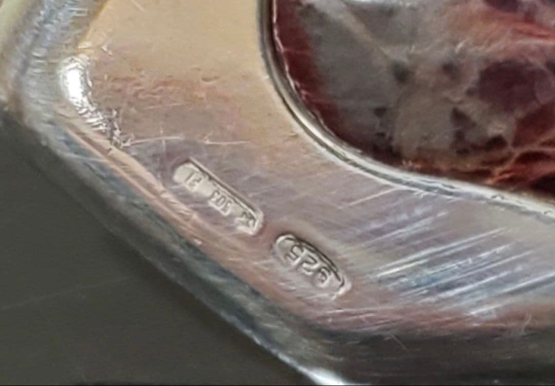 Malo イタリア製　シルバー925 クロコダイルベルト ブラウン 85cm