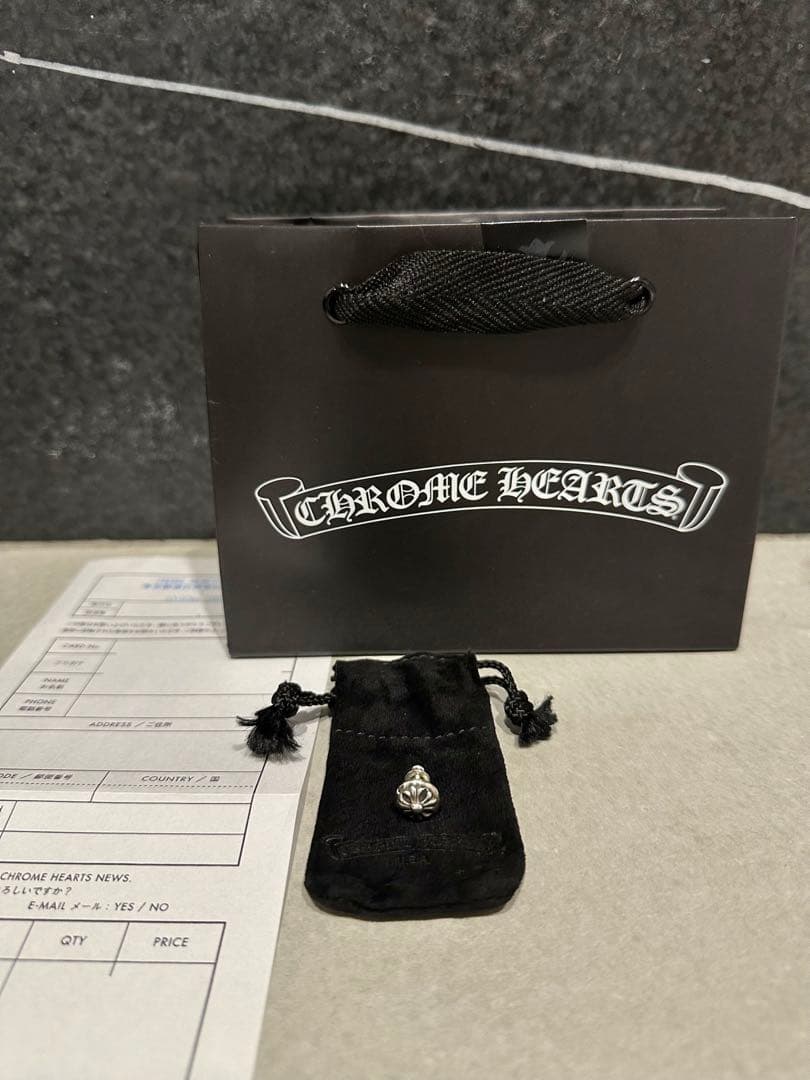【新品】CHROME HEARTS クロムハーツ クロスボール スタッド ピアス
