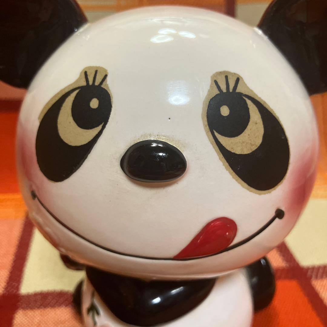 昭和レトロ　内藤ルネ　パンダさん　貯金箱
