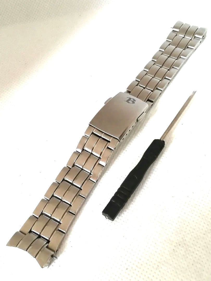 【美品、ラグ幅20mm、約16.5cm】セイコー　純正　チタン　ブライツ　ベルト