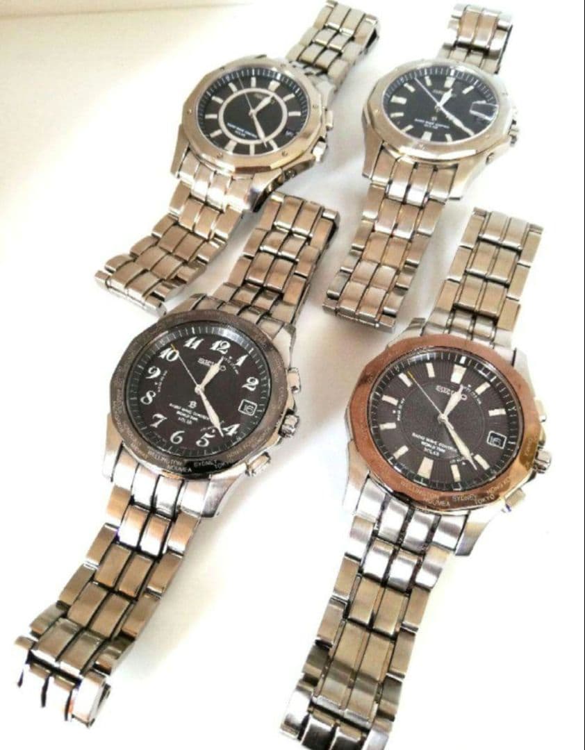 【美品、ラグ幅20mm、約16.5cm】セイコー　純正　チタン　ブライツ　ベルト