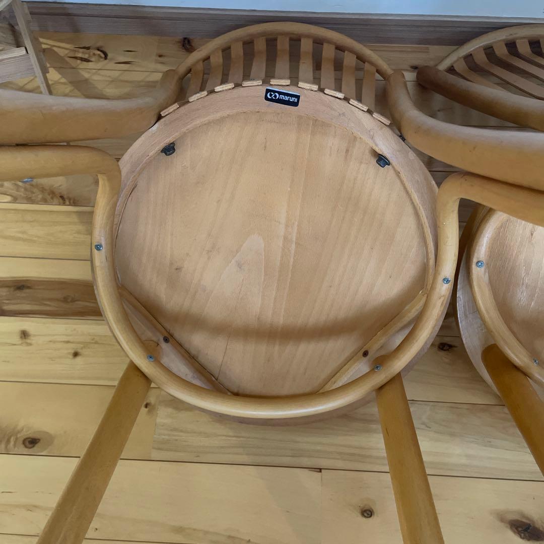 マルニ木工　maruni トーネットチェア ベントウッドチェア 曲木 3脚セット