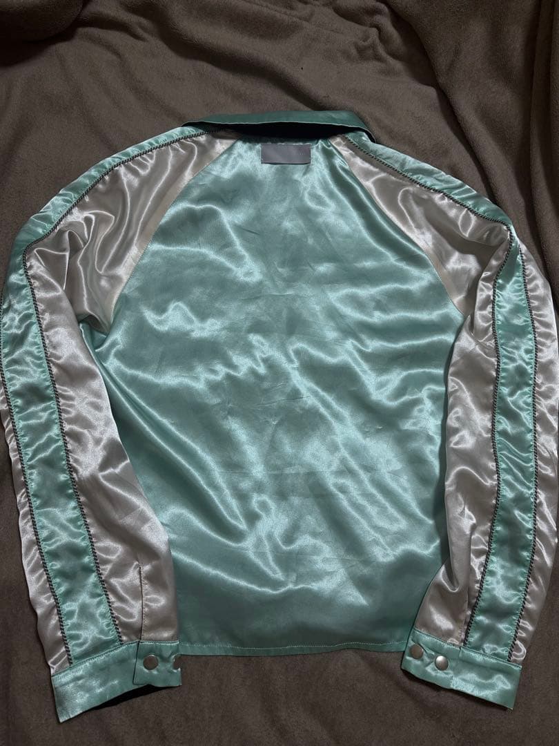 美品 日本製 LUCIOLE ２面用 馬 スカジャン サテン vintage