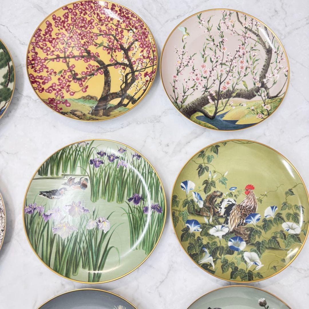 フランクリンポーセリン　花鳥十二ヶ月　12ヶ月　四季　　11枚セット　水無月なし