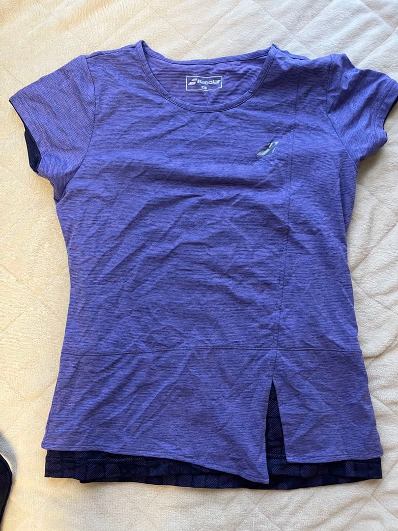 バボラ　テニスウェアセット 紫色/黒色