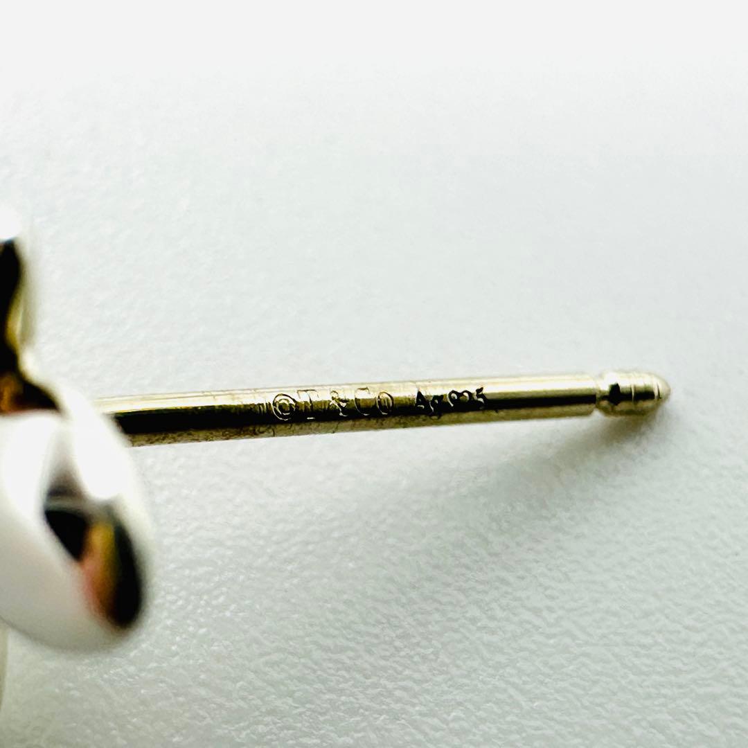 Tiffany オリーブ　リーフ　シルバーピアス　Ag925 キャッチ片方社外