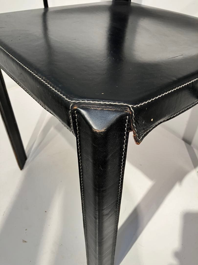 ヴィンテージ、デザイナーズチェア、本革、ポストモダン、カッシーナ、コンラン、