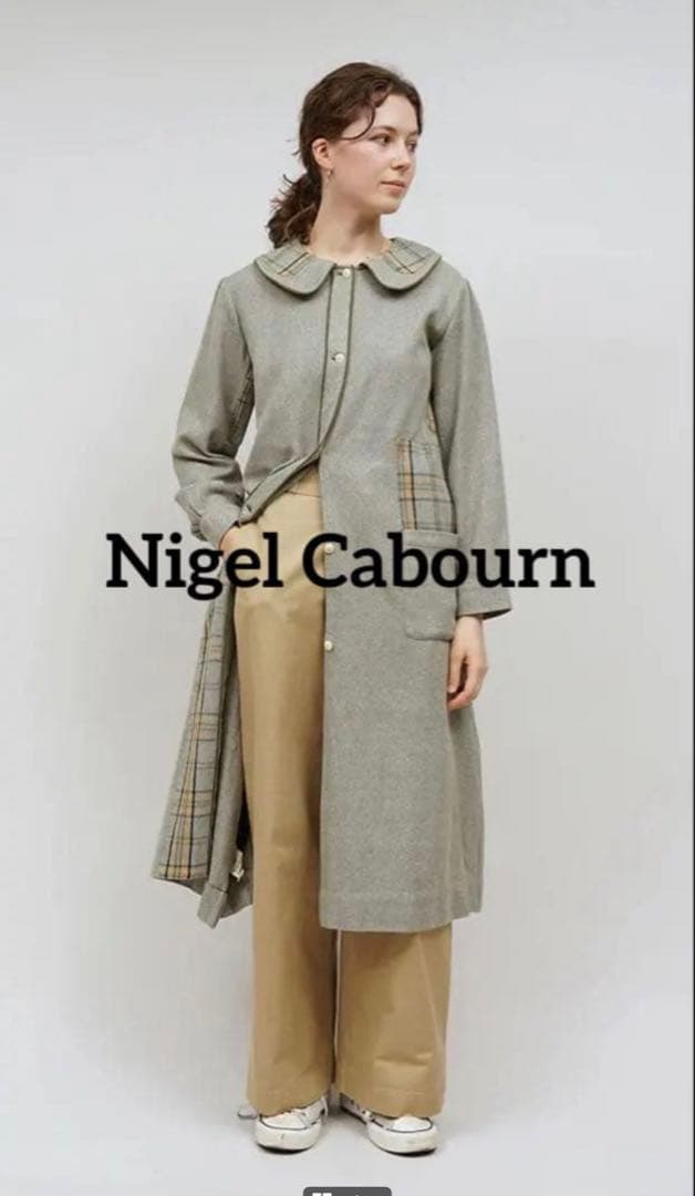 ナイジェル・ケーボン × オリジナルマドラス　ロングコート　ロングワンピース