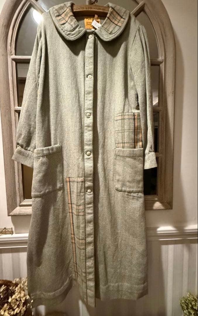 ナイジェル・ケーボン × オリジナルマドラス　ロングコート　ロングワンピース