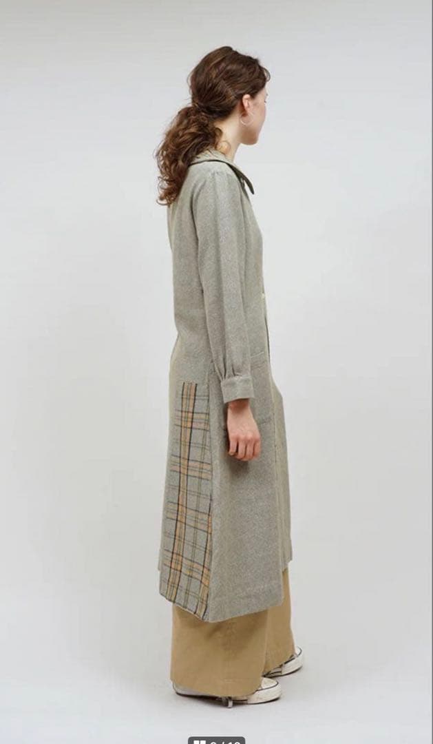 ナイジェル・ケーボン × オリジナルマドラス　ロングコート　ロングワンピース