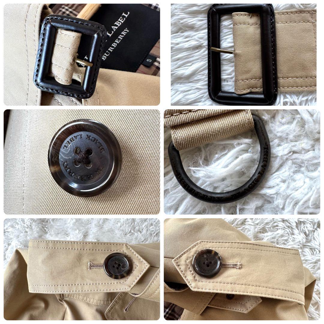 バーバリーブラックレーベル　2way トレンチコート　ノバチェック　S ベージュ