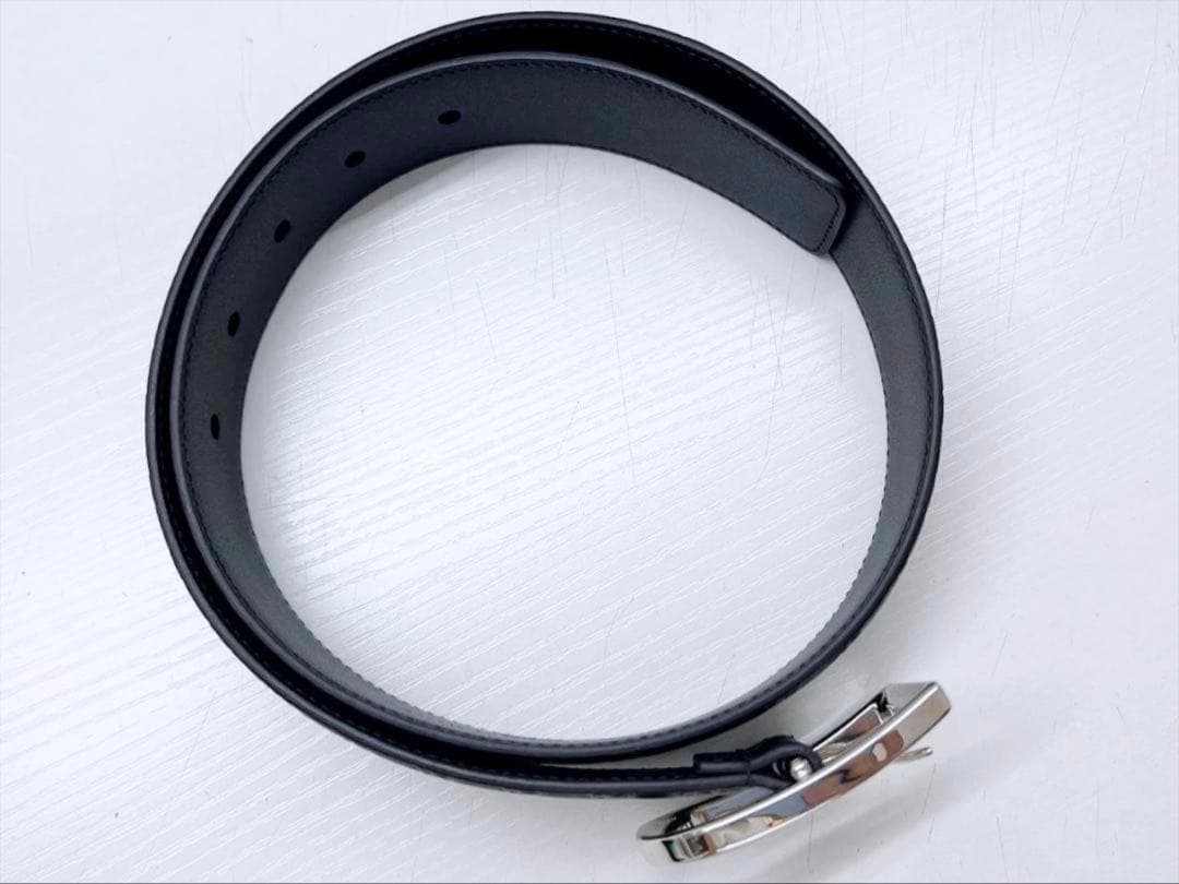 K*G様 未使用保管　GUCCI　グッチ　マイクロシマ　レザー　ベルト　75　4