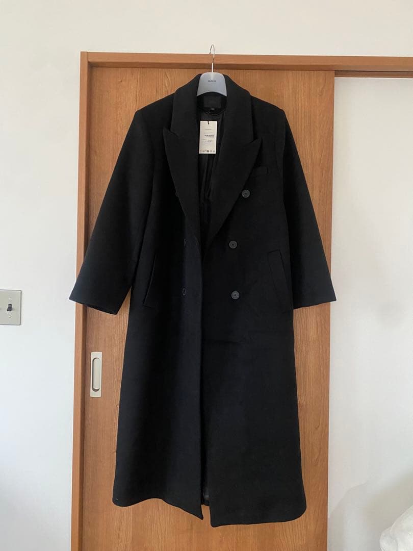 完売品　 ZARA ウール混紡エクストラロングコート　M 新品未使用