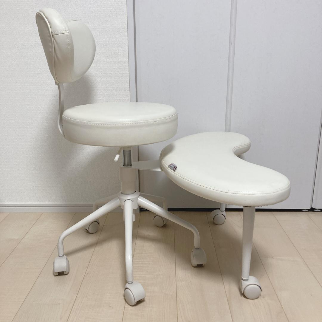 Pipersong オフィスチェア フットレスト付き 瞑想椅子 あぐら座椅子 白