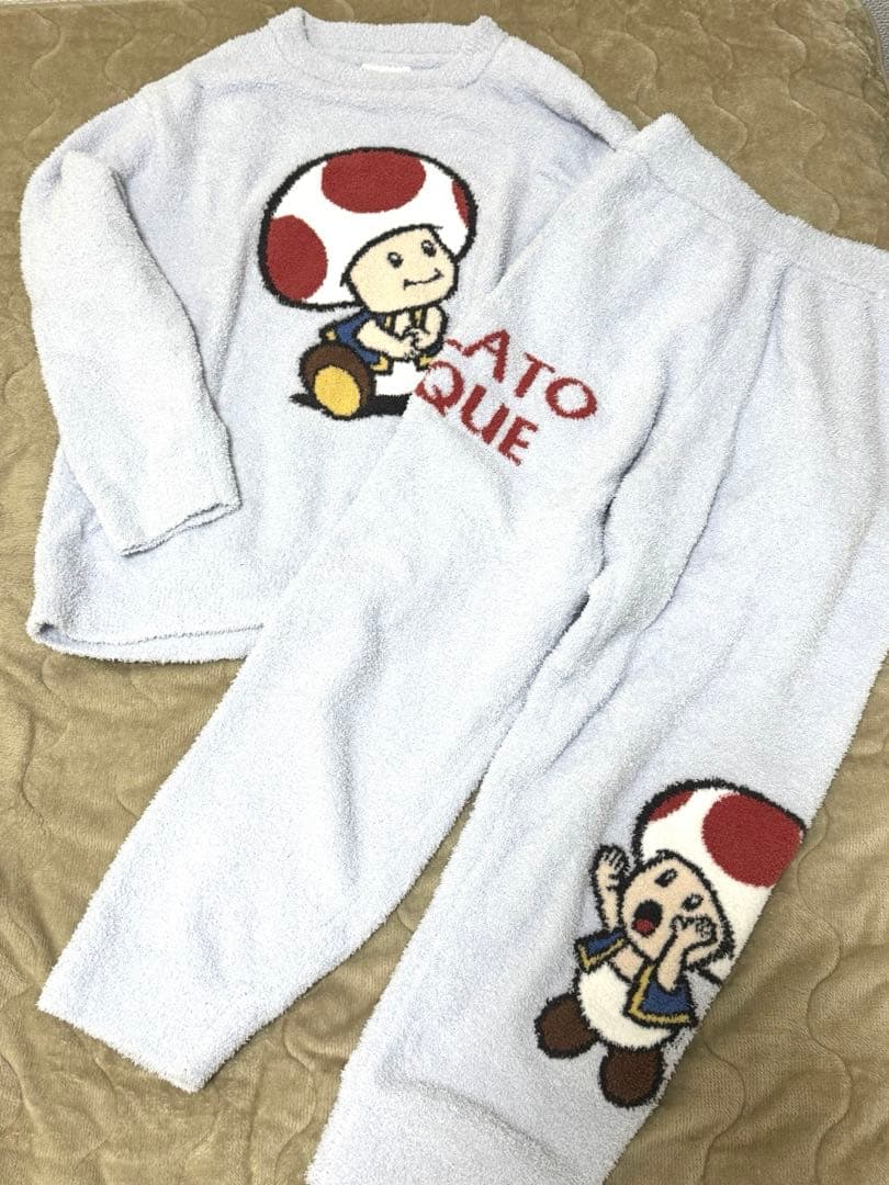 gelato pique スーパーマリオ キノピオ ルームウェア上下2点セット