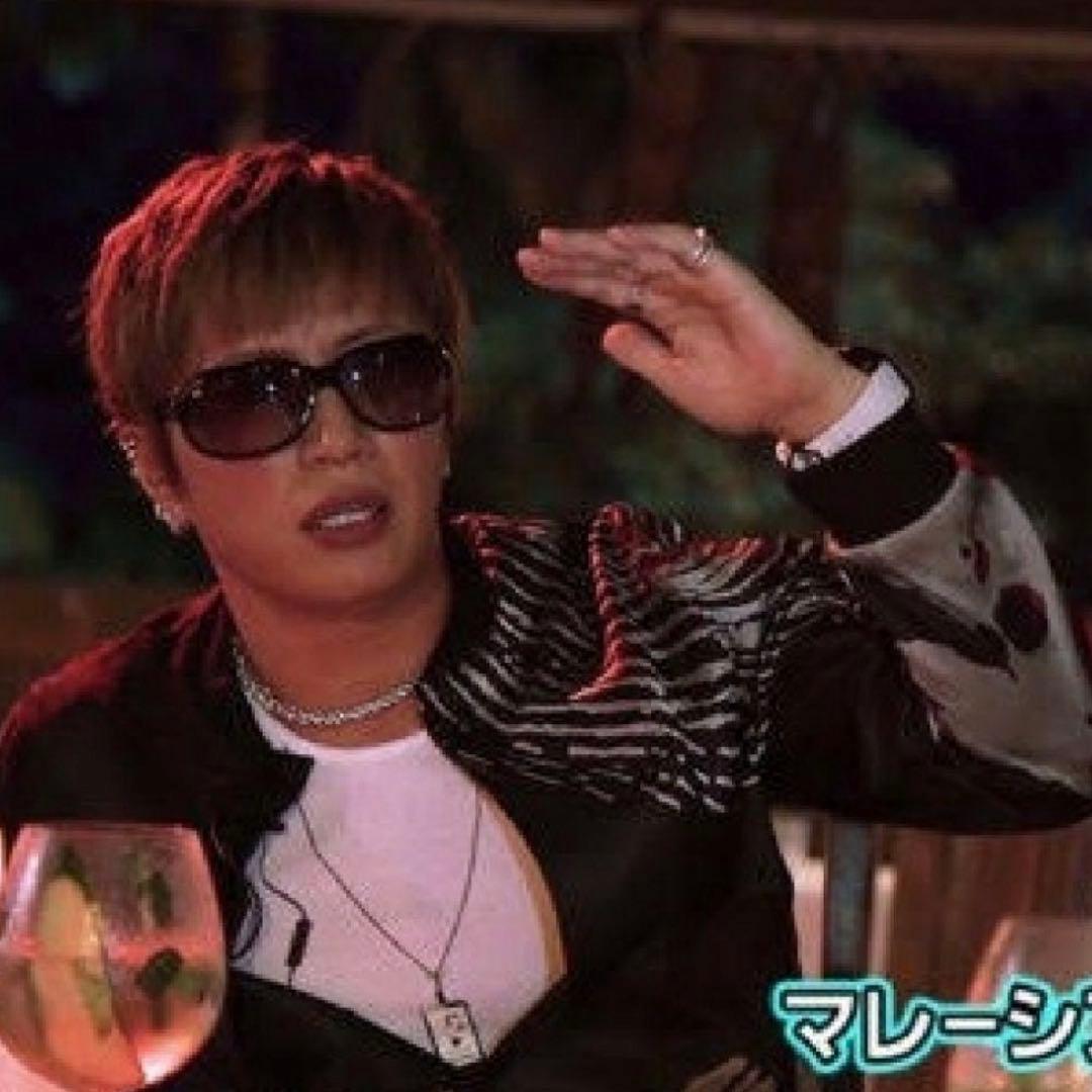 GACKT着用　EMPORIO ARMANI 指紋柄 ボンバージャケット