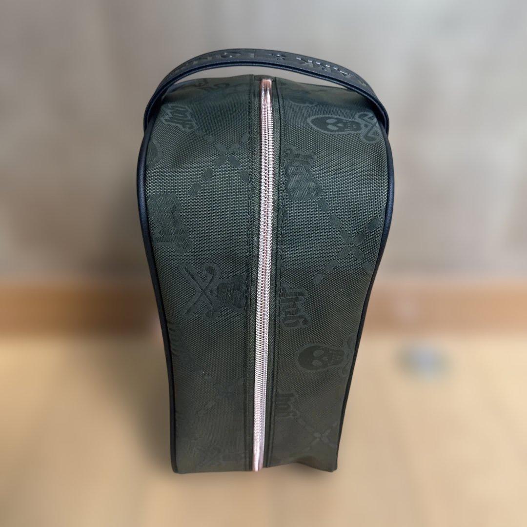 マークアンドロナ　カートバッグ　ダークグリーン スカルデザイン