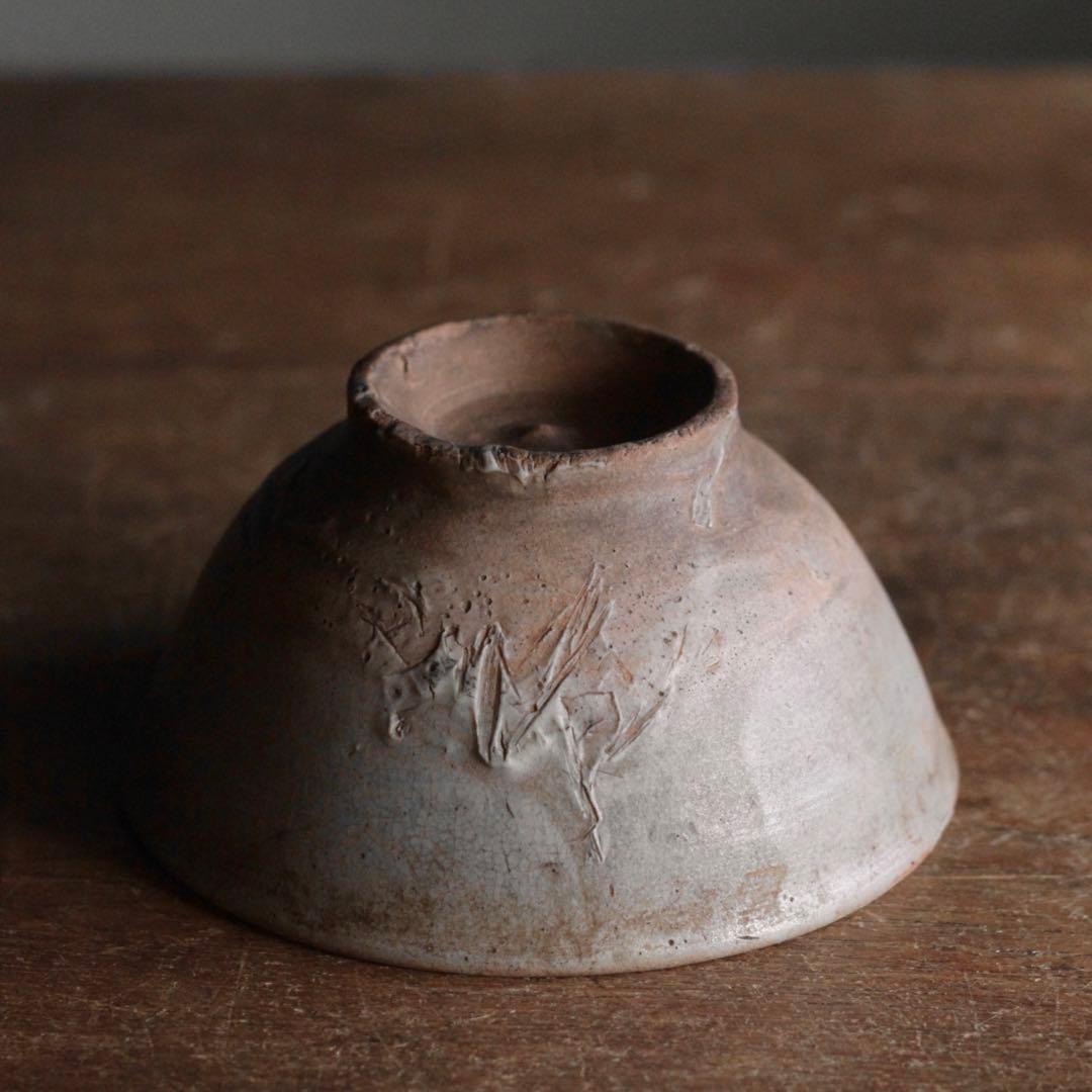 李朝 堅手 茶碗 朝鮮美術 古美術 古道具 アンティーク 茶道具 李朝茶碗