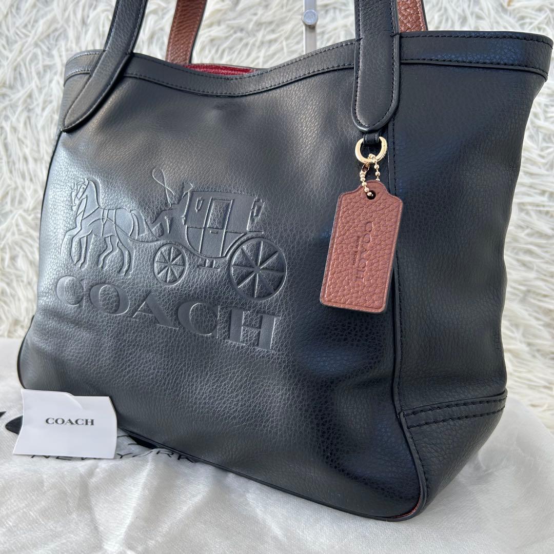 ✨美品✨ コーチ トートバッグ ホースアンドキャリッジ レザー A4収納可