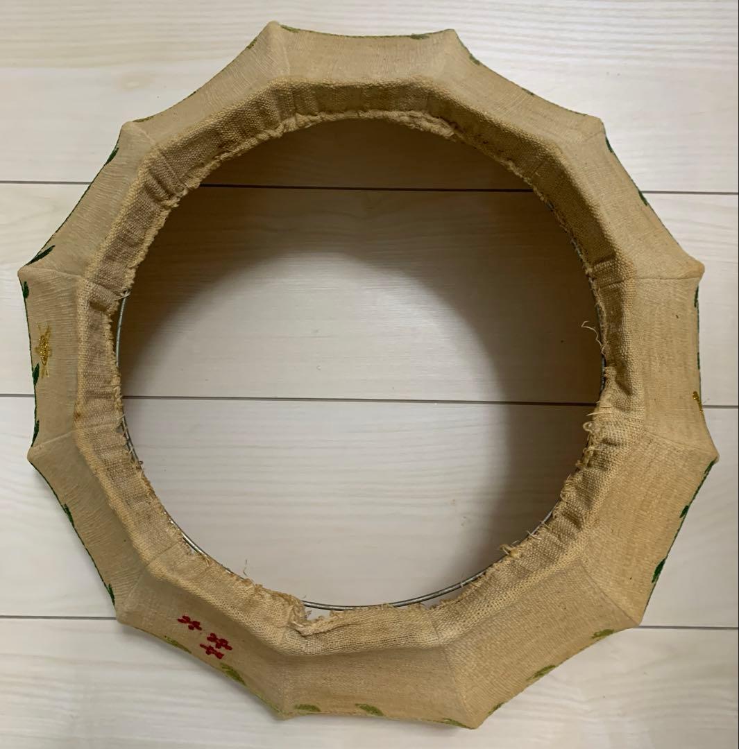 北欧調のペンダントライト 花柄刺繍 アンティーク VINTAGE 昭和レトロ