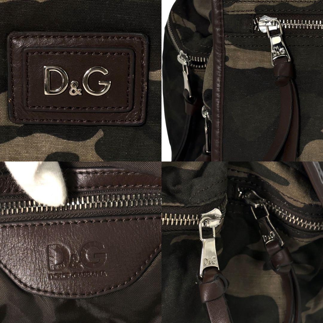 【極美品】ドルチェアンドガッパーナ　DG　メッセンジャー　迷彩　カモフラ　ロゴ