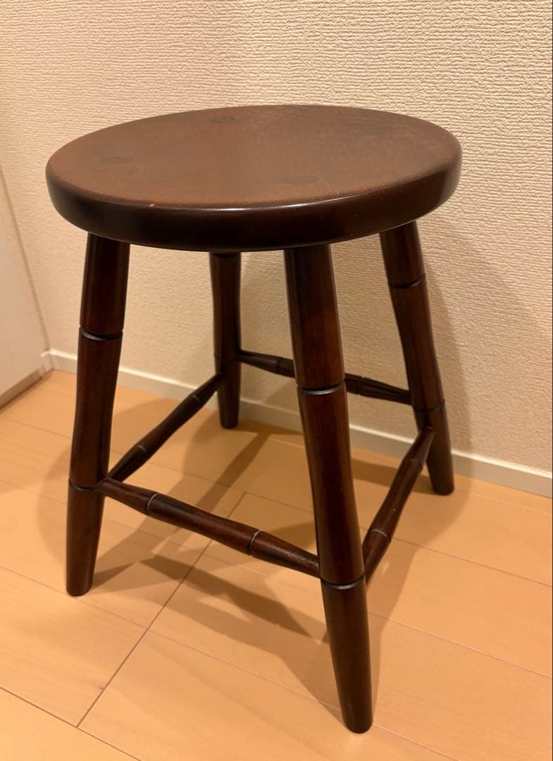 松本民芸 T字四脚スツール 丸椅子