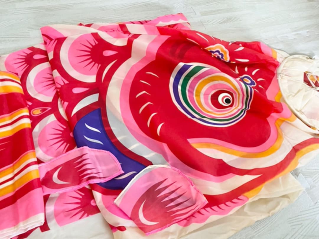 箱付き 鯉のぼり こいのぼり 親子 昭和レトロ ダイヤ フジサワ 俊峰 旭鱗印