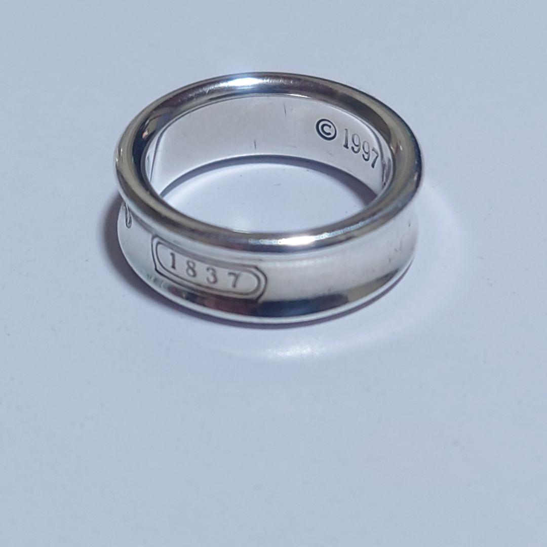 極美品 ティファニー リング ナロー 10号 1837 シルバー 1997