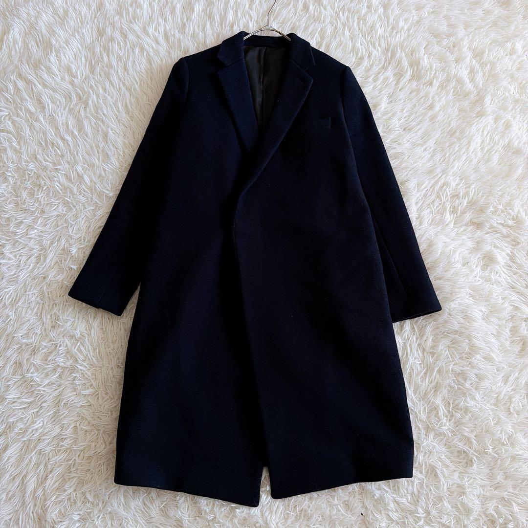 THE RERACS チェスターコート ロング ブラック 黒 38サイズ ウール