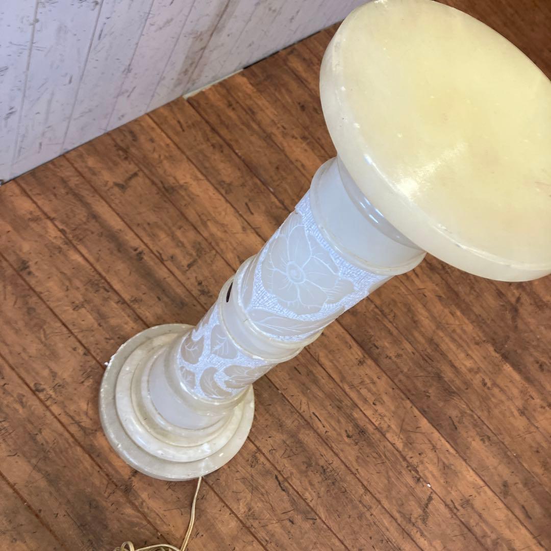 アンティーク ドマン 大理石 フロアライト 照明器具 間接照明 花台 花瓶台