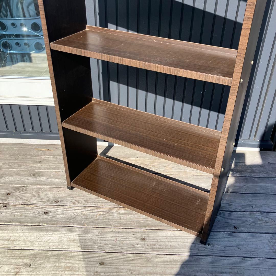 昭和レトロ ミッドセンチュリー コロナ 5段 木製オープンラック 本棚 飾り棚