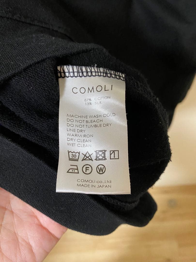 comoli コットンシルク長袖クルー　サイズ2