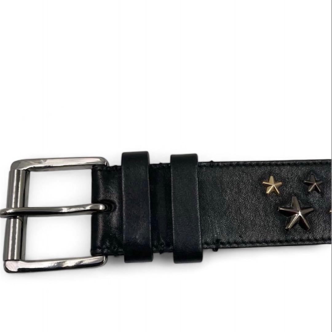【美品/最高級】JIMMY CHOO ベルト スタースタッズ レザー 本革
