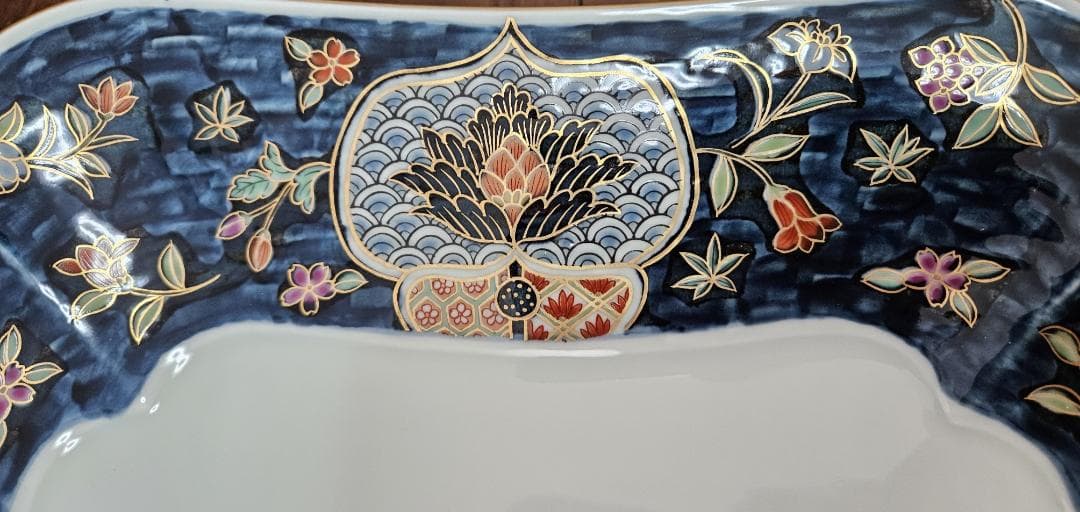 有田焼（賞美堂）　花柄の陶磁器皿6点セット