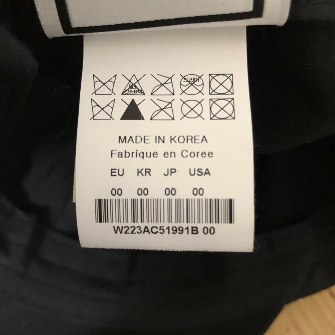 新品同様❗️wooyongmi ウーヨンミ WYM ロゴ ボールキャップ 黒