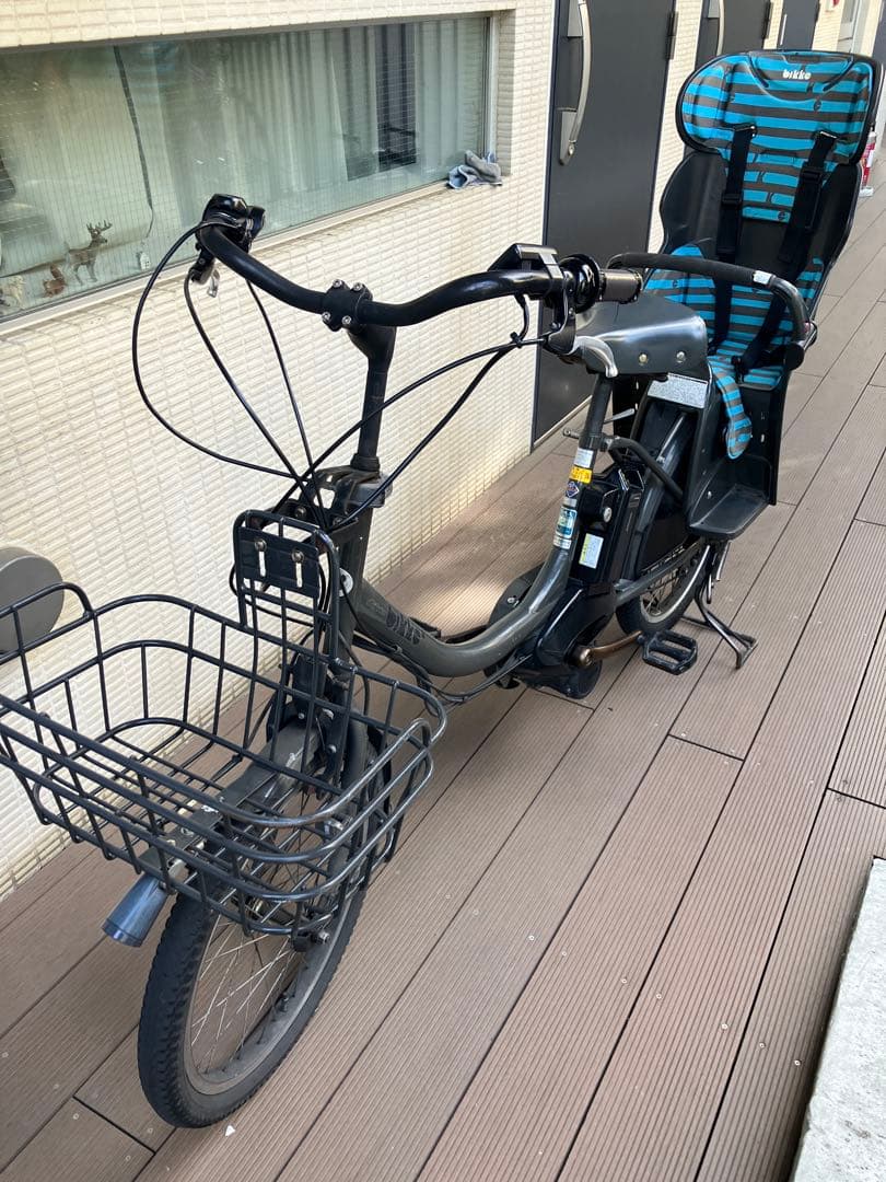 世田谷区　引き取り限定　ビッケ　bikke 子乗せ電動自転車　不具合有り