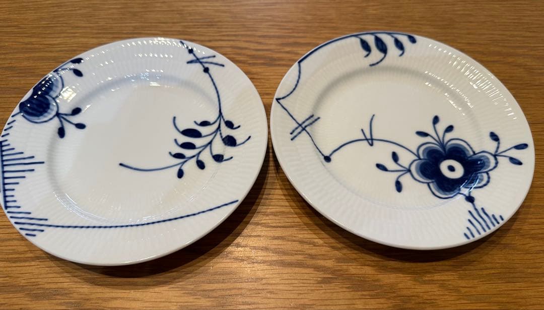 ロイヤルコペンハーゲン　ブルーフルーテッド メガ プレート ２枚セット