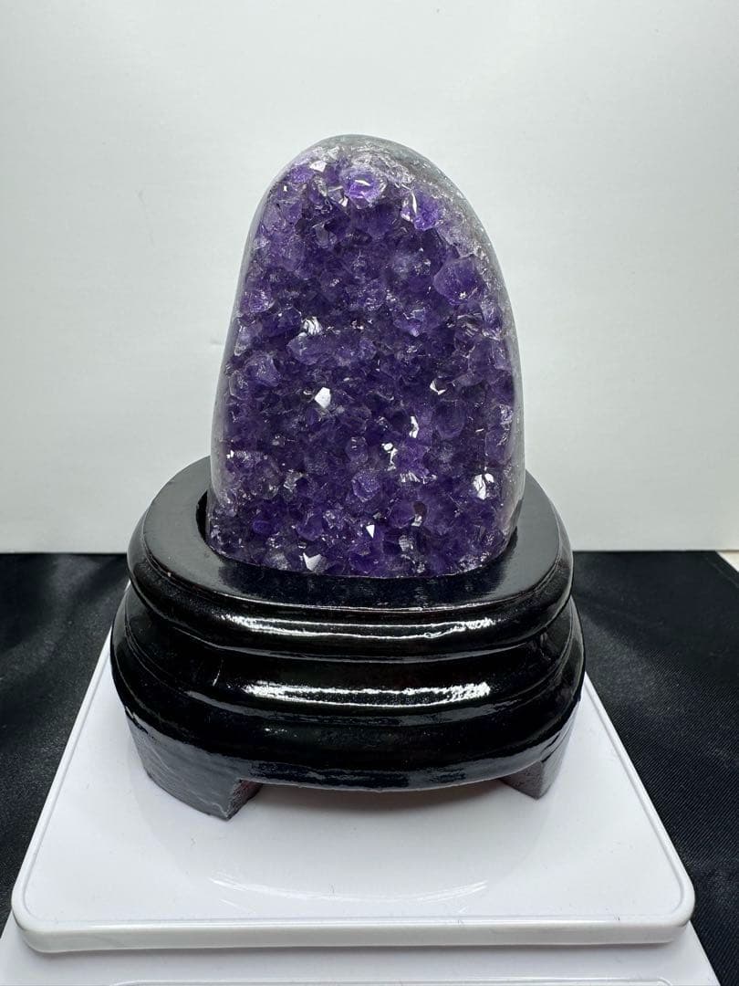 【天然石】アメジストドーム 台座付き 388g 原石 置物 守護石 浄化