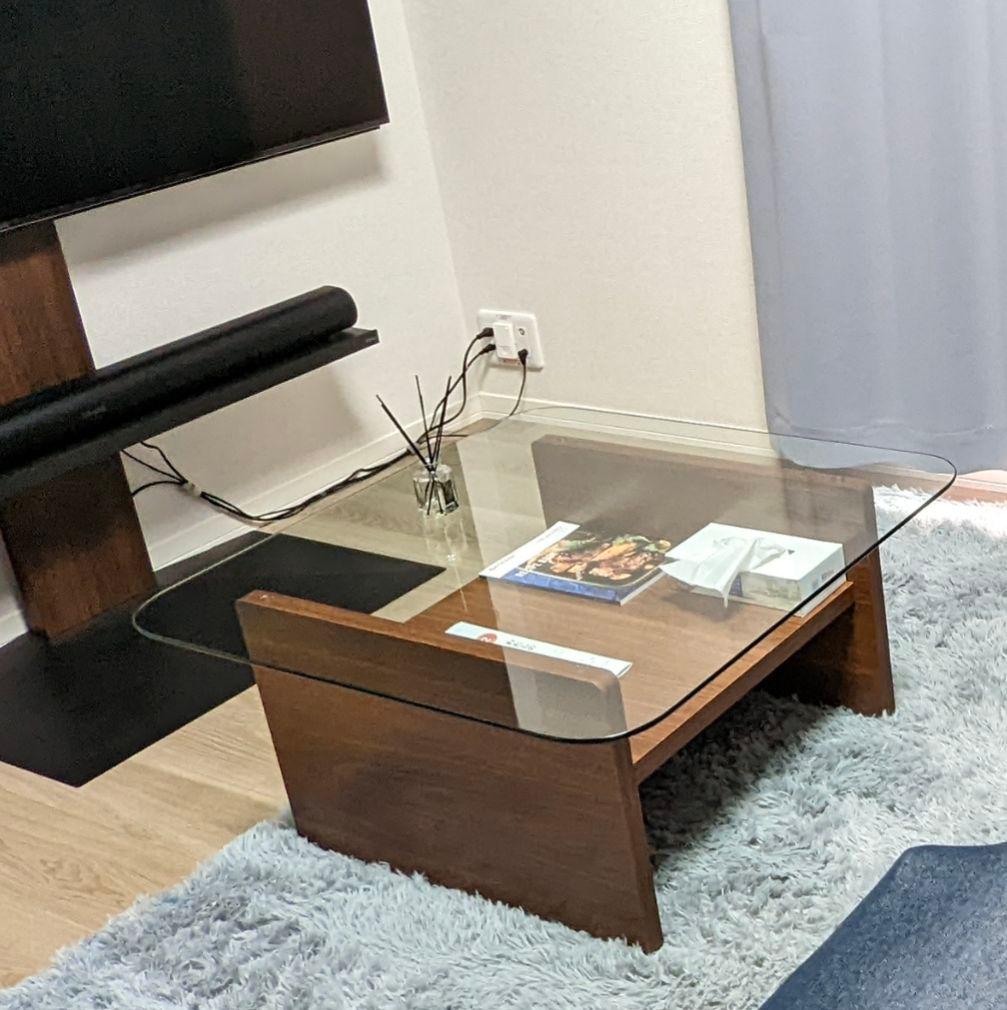 (blessyou) ガラスセンターテーブル