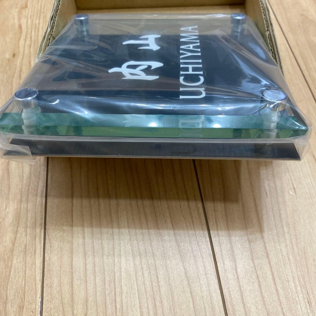 丸三タカギ ネームプレート 彫り込み済表札 ソリッドガラス 内山