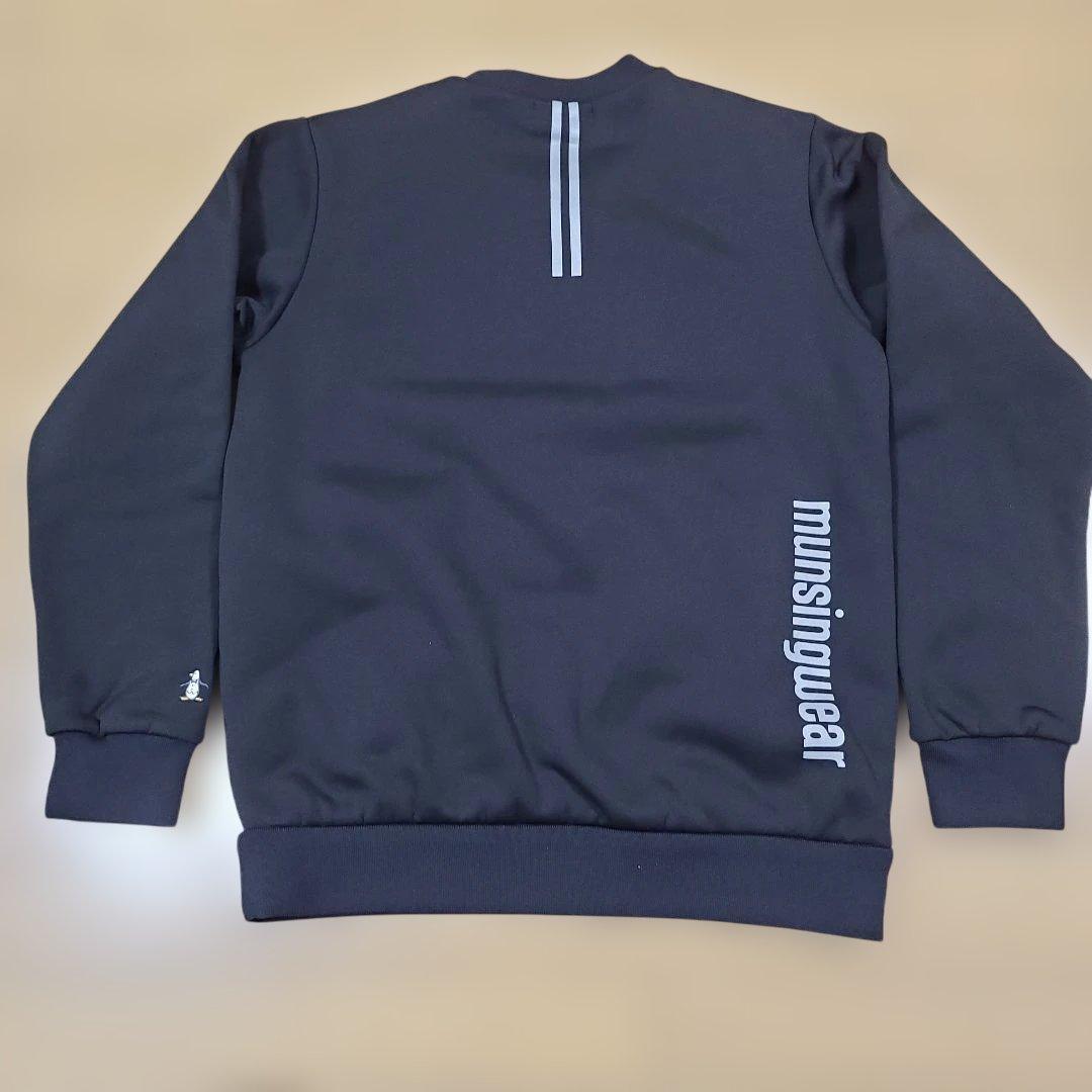 Munsingwear 中綿トレーナー グレー/黒 L 裏起毛 スニードジャック