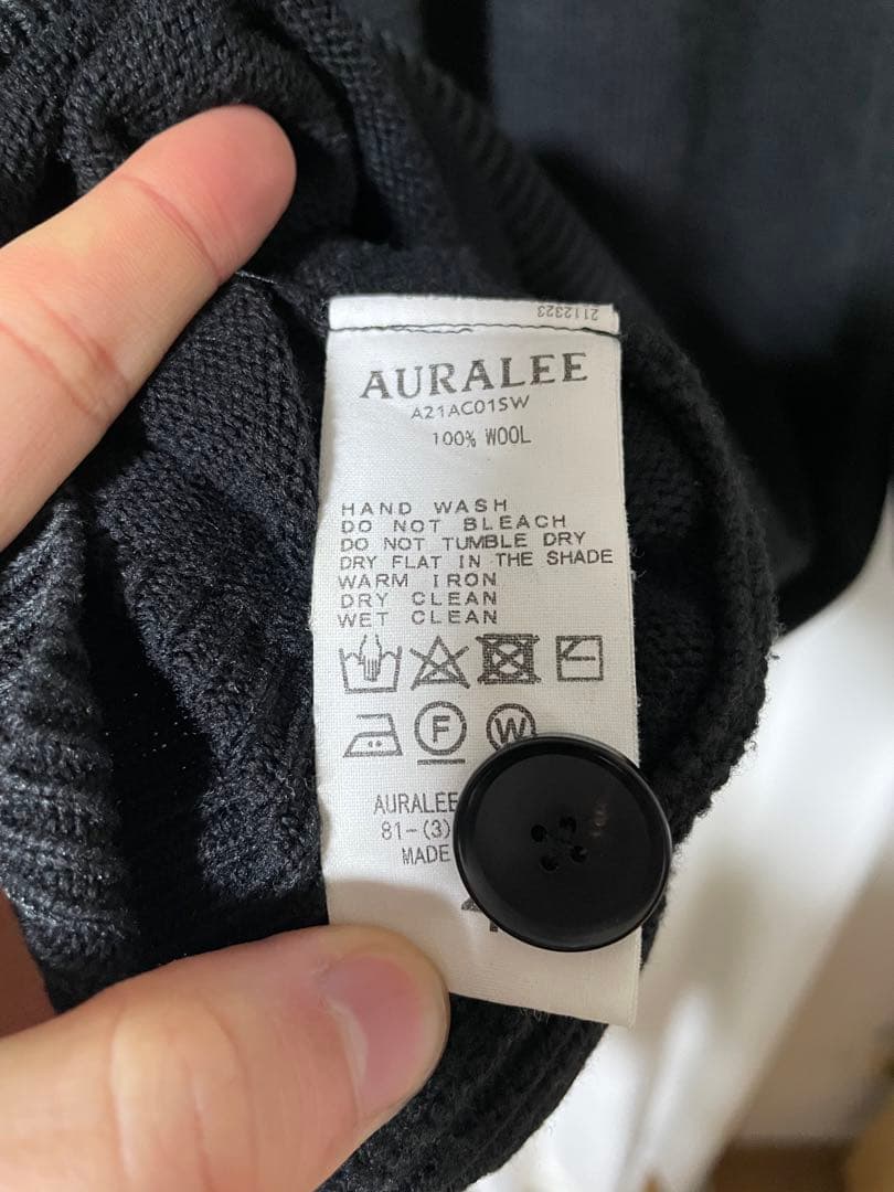トップス AURALEE FRENCH MERINO CARDIGAN