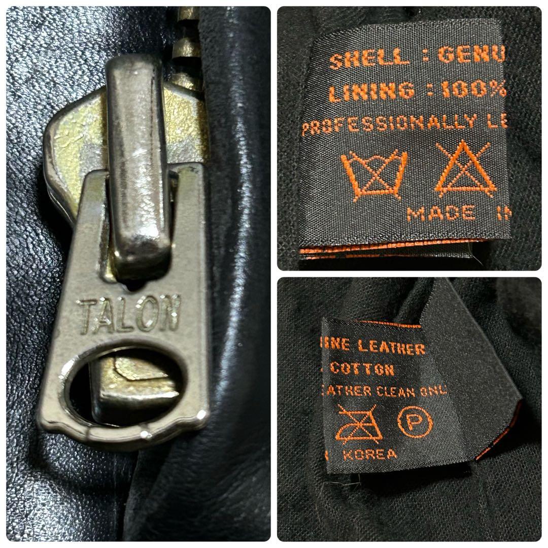 B-McCOY'S Steerhide シングルライダースジャケット 本革 牛革