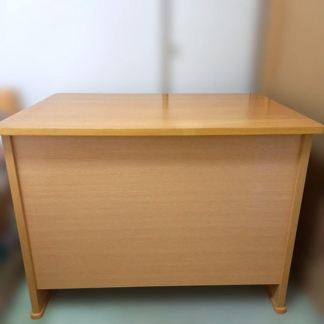 学習机　木製デスク　引き出し付き　照明付き　送料込み　ナチュラルブラウン