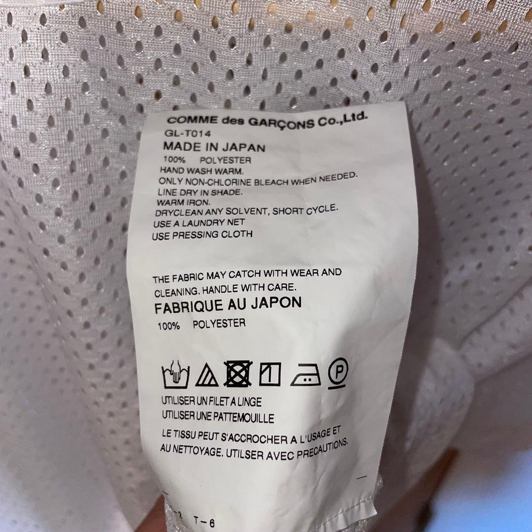 【コムデギャルソン】23AW セミシアーメッシュシャツ GL-T014